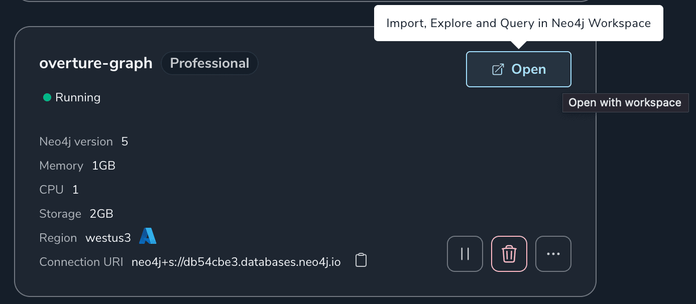Using Neo4j Aura's Workspace developer tooling